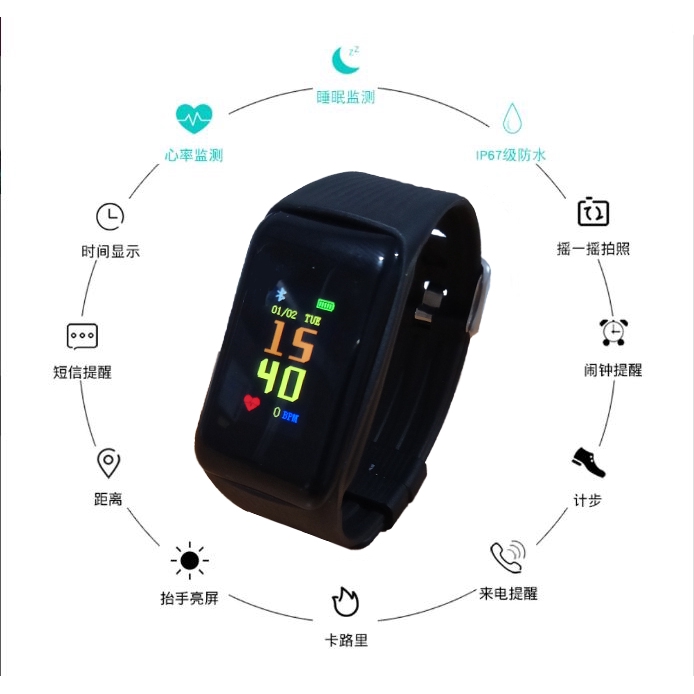 Smartwatch Tlw B3 Original 100 Smartband Support Android Dan Iphone Kualitas Terbaik Shopee Indonesia