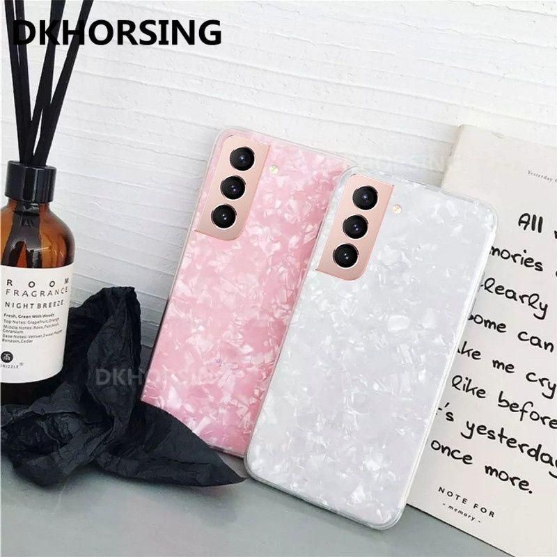 Samsung Galaxy S21 FE 5G S22 Plus 5G S22 Ultra 5G Case Bahan Tpu Motif Kerang Berkilau