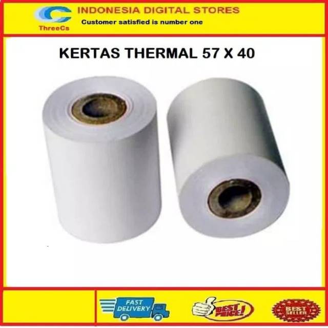 

Kertas thermal 58 X 40 mm