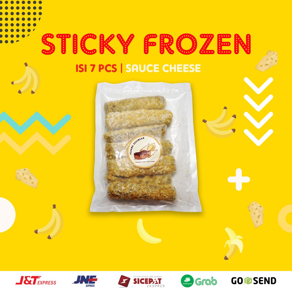 

SAUCE CHEESE/KEJU NUGGET PISANG STICKY MERK PISANG KEKINIAN ISI 7 BIJI BESAR-BESAR 300gram