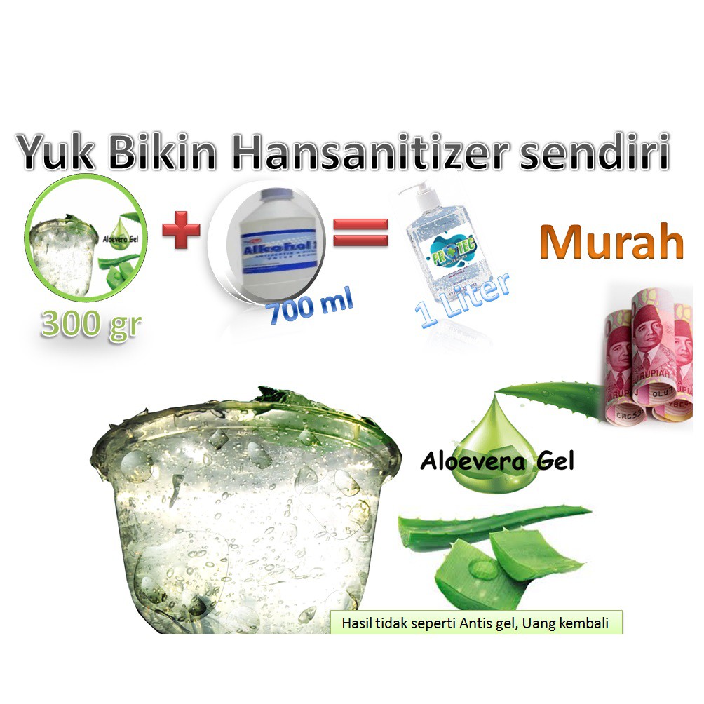 Aloe vera gel kiloan untuk hand sanitizer