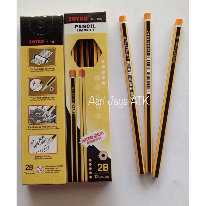 

Pensil Joyko P105 / Pensil 2B (12pcs)