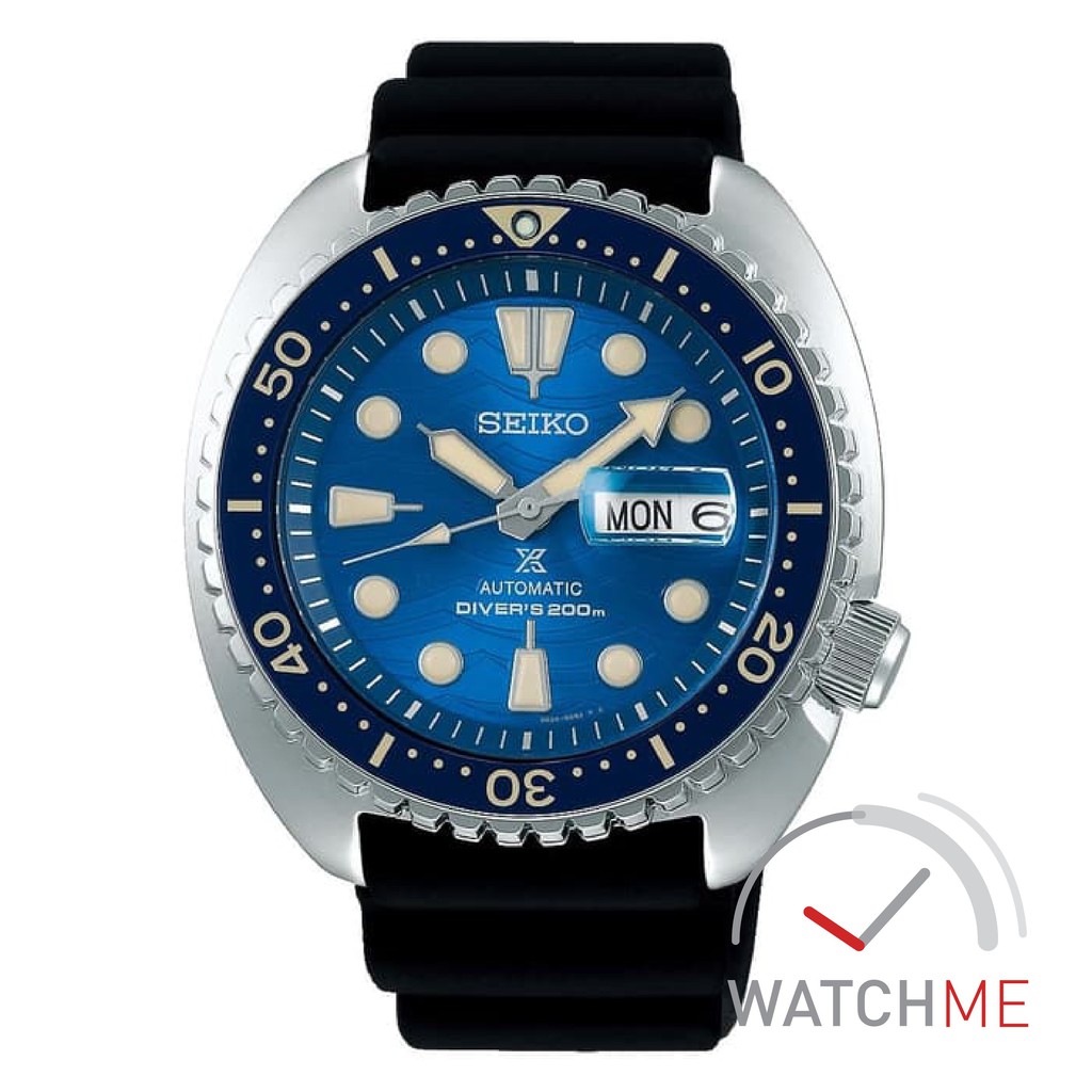 Seiko Prospec SRPE07K1 Automatic Save The Ocean King Turtle 200m Silicone Strap Original Bergaransi