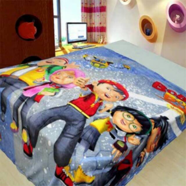 Selimut IMPORT Halus Anak Karakter BoboiBoy