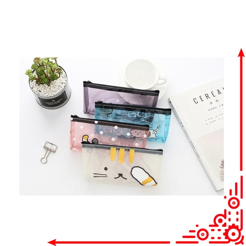 

mj / TP0037 Tempat Pensil Fanny Little Cat / Tempat Kosmetik