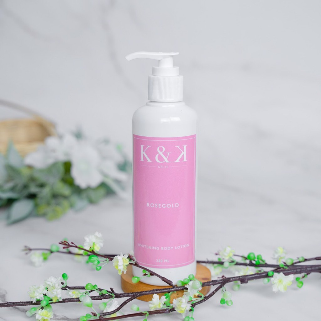 K&K Skin Whitening Body Lotion Rosegold 250 ml