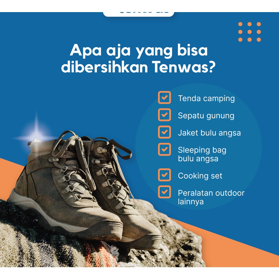 TENWAS MOUNTAIN SHOE CLEANER Sabun Pembersih Sepatu Gunung Outdoor