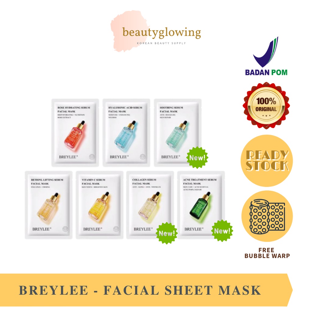 Breylee Facial Mask Sheet - Masker Wajah Breylee