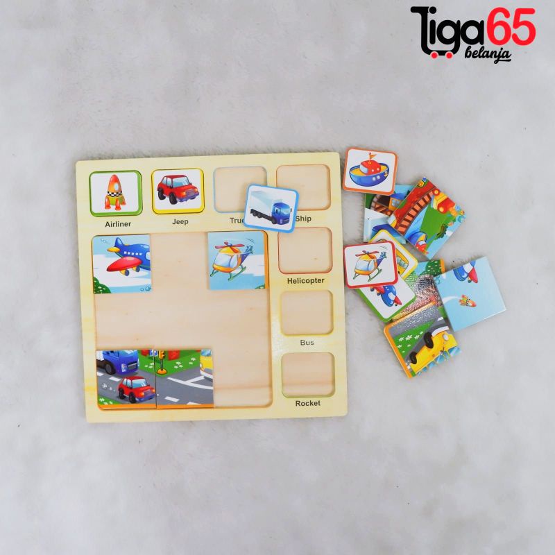 365 Mainan Edukasi Maenan Kayu / PUZZLE KAYU N50