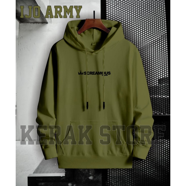 SWEATER HOODIE - Jaket Distro hoodie - Jaket Sweater Hoodie Resleting Pria Screamous