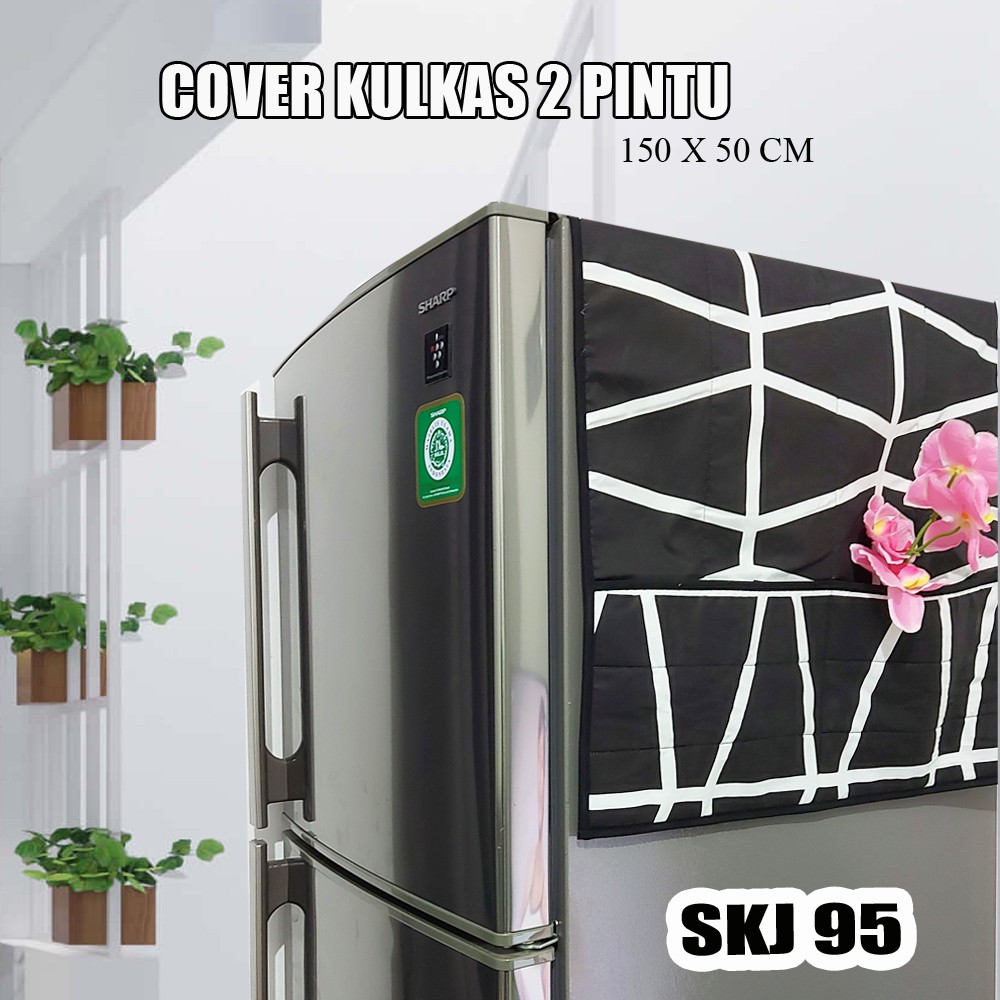 COVER / TAPLAK / SARUNG KULKAS 2 PINTU