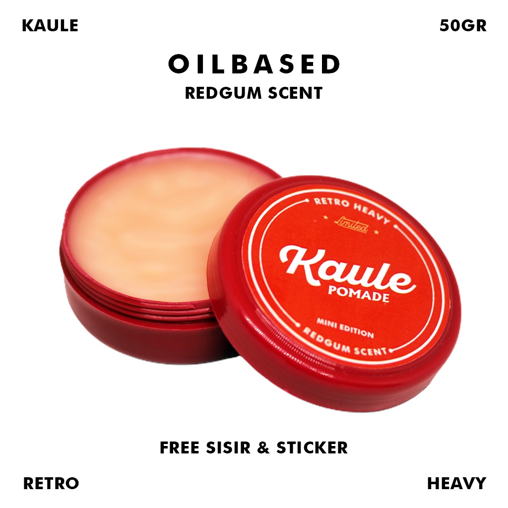 POMADE KAULE MINI | RETRO HEAVY REDGUM | OILBASED 50GR