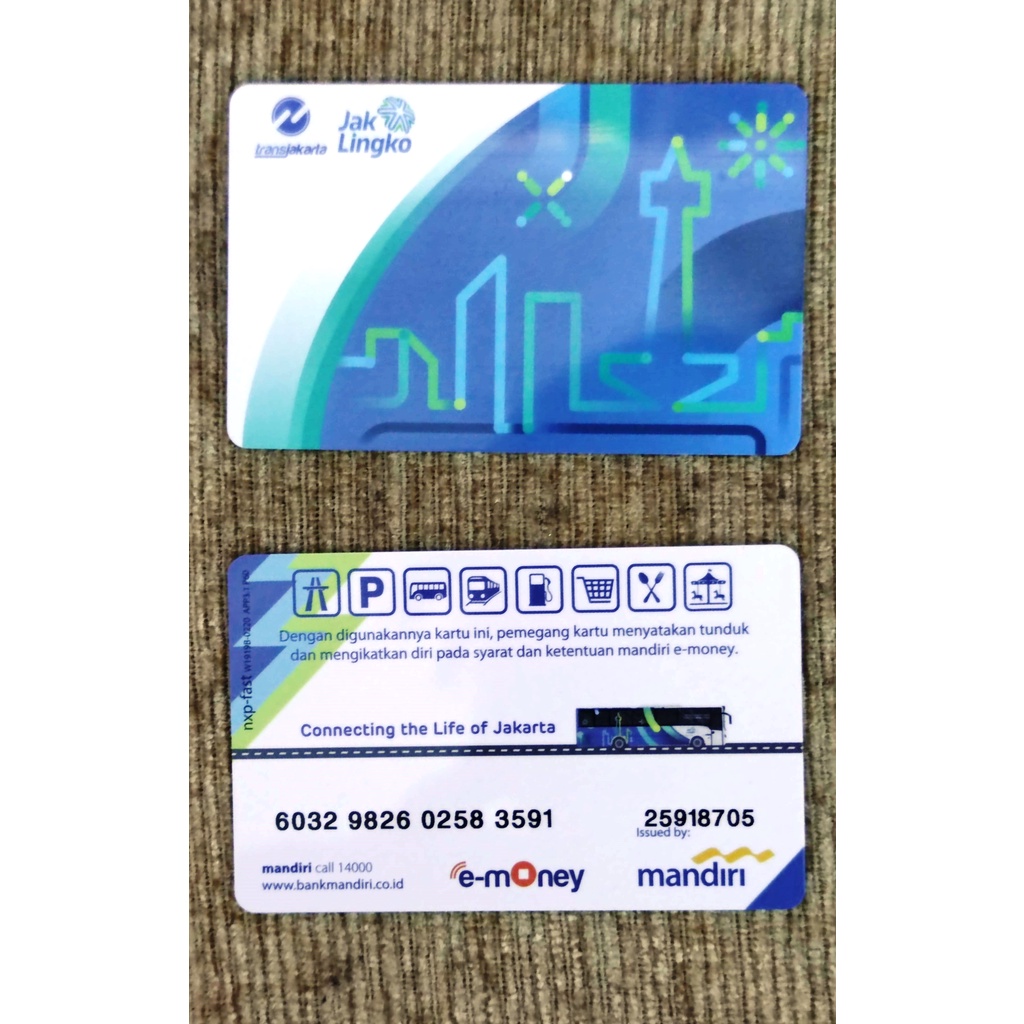 KARTU EMONEY MANDIRI JAK LINGKO JAKLINGKO KRL E money