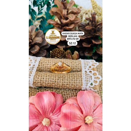 cincin mas suasa mata berlian