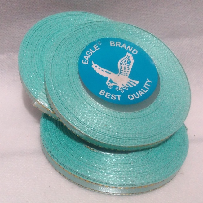 

Pita Satin Hijau Tosca Lis Mas Ukuran 1/4 inch Per Roll