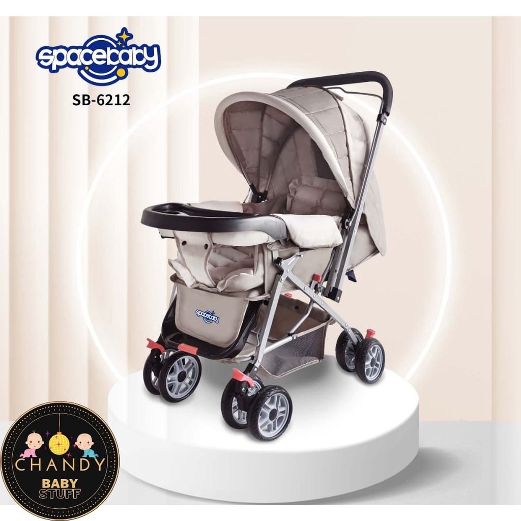 STROLLER BABY SB 6212 SPACEBABY KERETA DORONG BAYI (SETIR BOLAK BALIK)