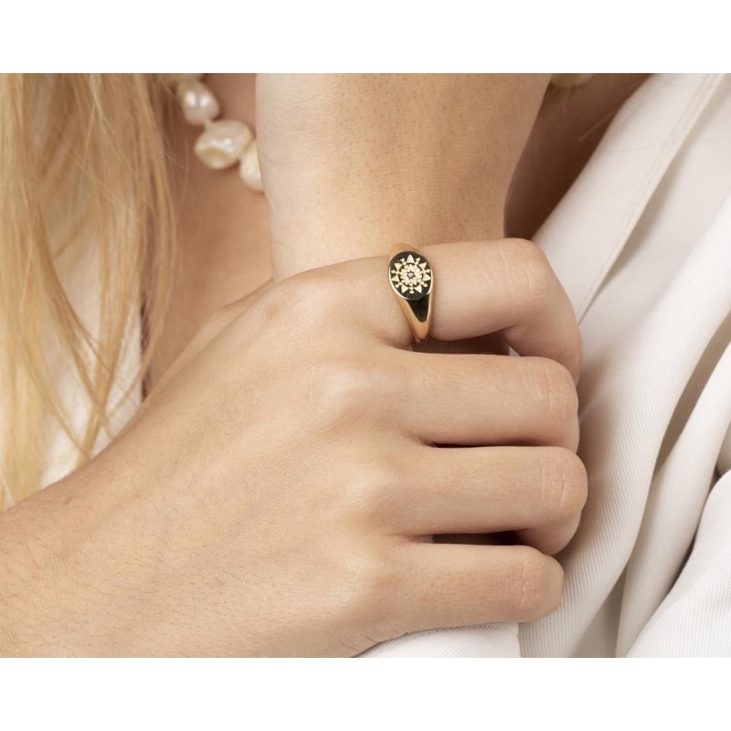 Ark.co - The Signet Ring (Odyssey, Helio, Lune du soleil) cincin statement chunky minimalis