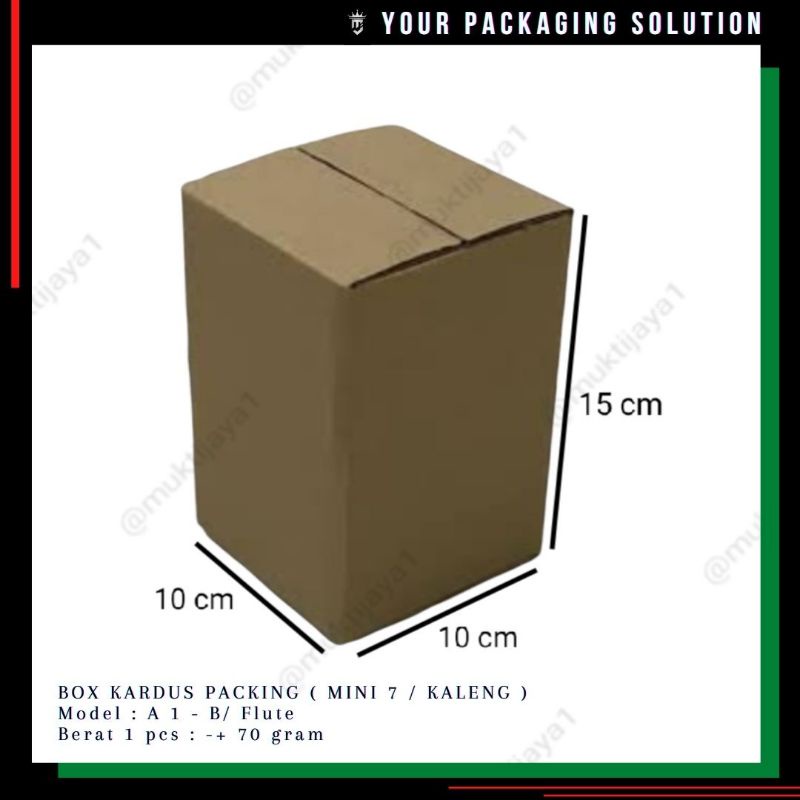 

BOX MINI 7 (KALENG) • 10x10x15cm • Kotak/ Kardus/ Karton