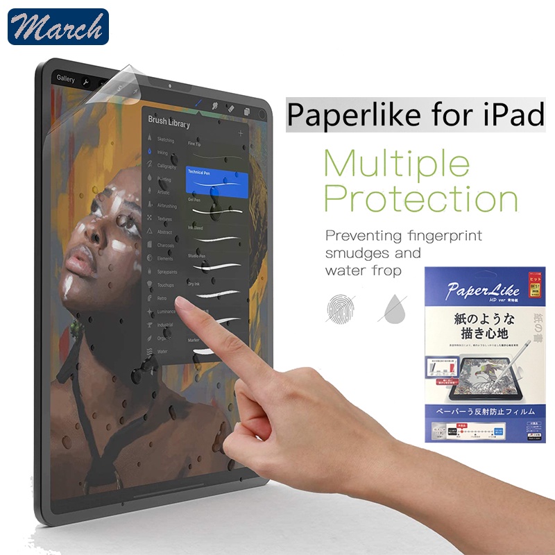 PaperLike iPad Screen Protector Paper Feel Film Japanese Imported Kent Paper For iPad Pro 11 Air 4 3 10.9 10.5 10.2 9.7 inch M1 Drawing Writing Dedicated High-quality Matte Film for iPad Air5 Pro11 Guard Anti Gores