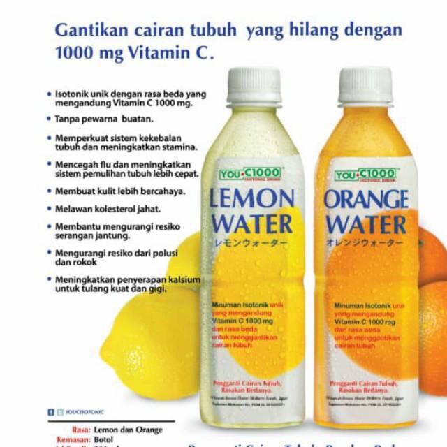 

You-C Orange You C-1000 Minuman Kesehatan [500 mL/ Botol]