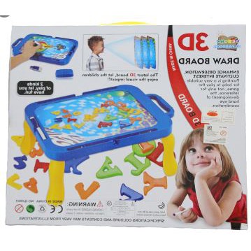 

MAINAN ANAK PAPAN TULIS - 3D DRAW BOARD QJ9901-MODEL MEJA - 5 TAHUN +