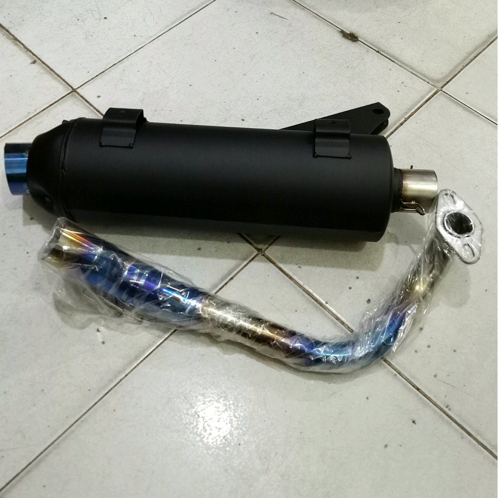 knalpot tsukigi non embos leher blue scopy beat Terlaris