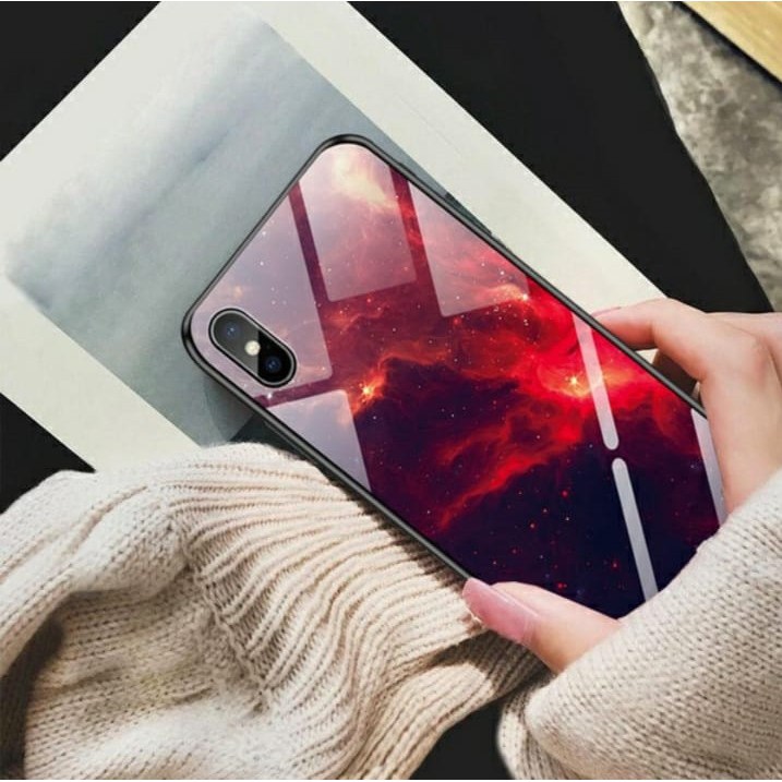 [K05]Soft Case Glass Kaca Xiaomi Redmi 3 4a 4x 6a 7a 8a 6 7 8 Note 4 4x 5a 6 7 s2 mi a2 mi a2 lite