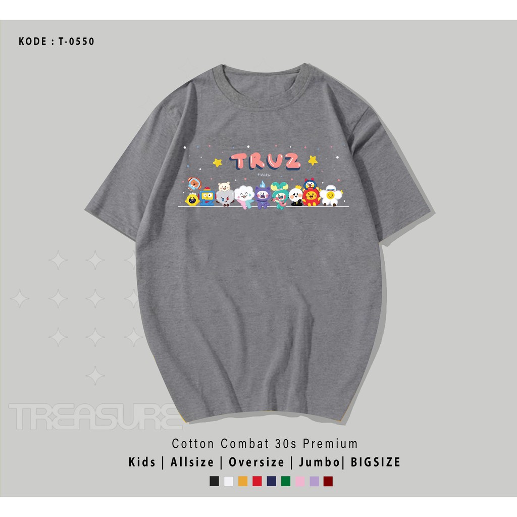 KAOS / T-SHIRT TRUZ SIT TOGETHER T-550 / BAHAN KATUN 30S BEST SELLER