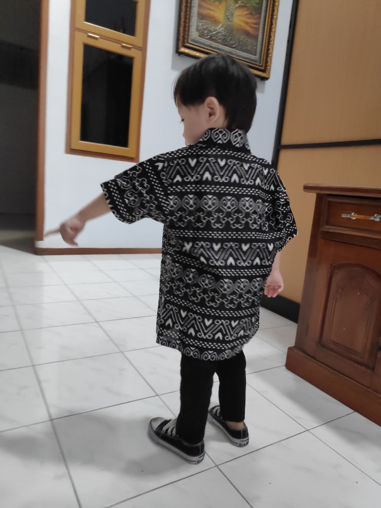 Kemeja Batik Anak Lengan Pendek Usia 1-13th/baju Batik Anak Cowok/batik Anak Laki2