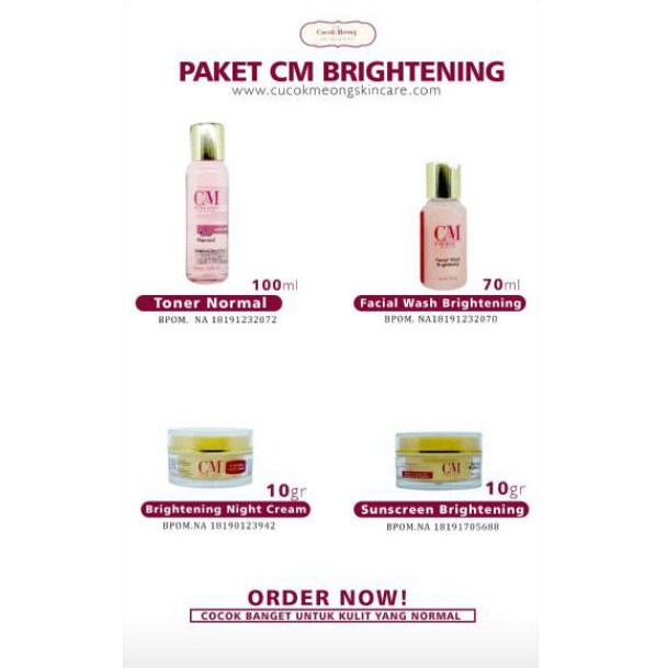Paket whitening normal Cucok Meong