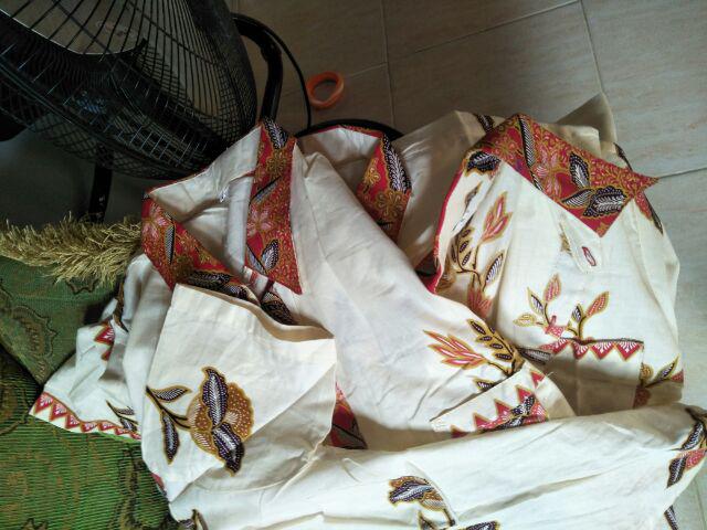 Sarimbit Family/ Keluarga Batik Gamis Terusan Muslim Kanaya Bunga Pink