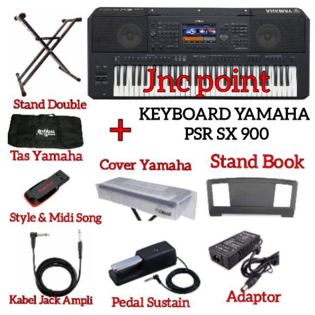 PAKET YAMAHA KEYBOARD PSR-SX900 / PSR SX900 GARANSI YMID