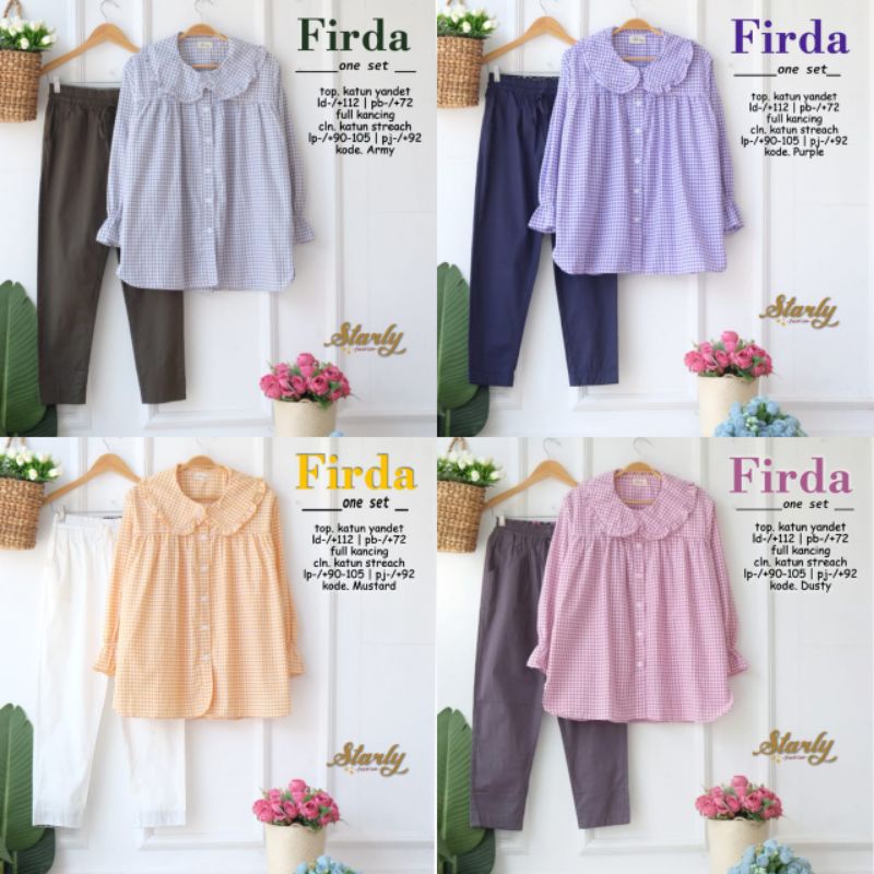 Firda setelan wanita Jumbo fashion solo recommended high quality