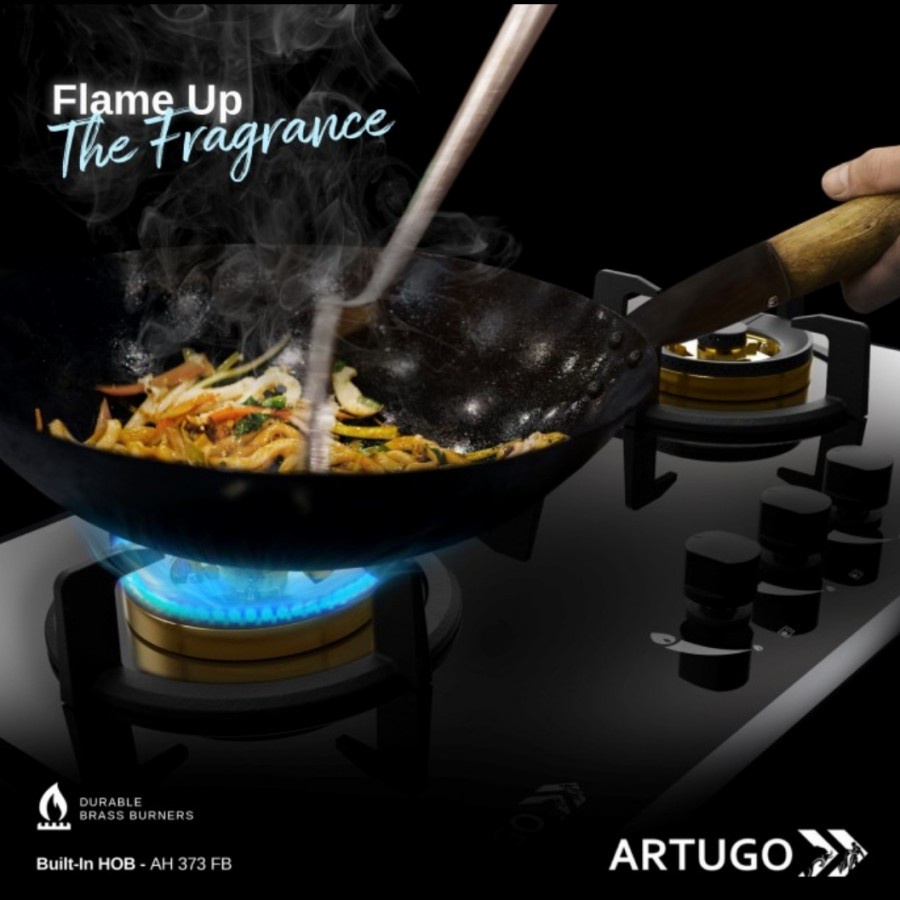 Artugo Built In Glass Gas Hob/Kompor Tanam Gas AH 460 CB Panjang 60 cm