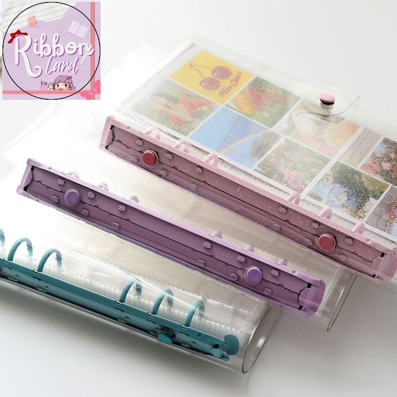 

A5 Binder Glittering Transparan Diary Notebook Besi Warna