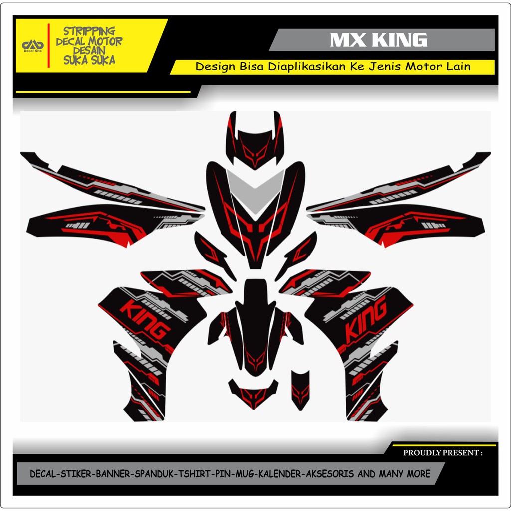 Decal Sticker Yamaha Jupiter Mx King 150 Code 010 Shopee Indonesia