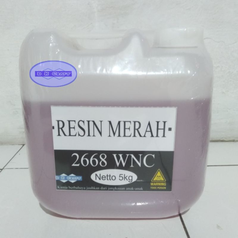 Resin Merah 5Kg plus Katalis