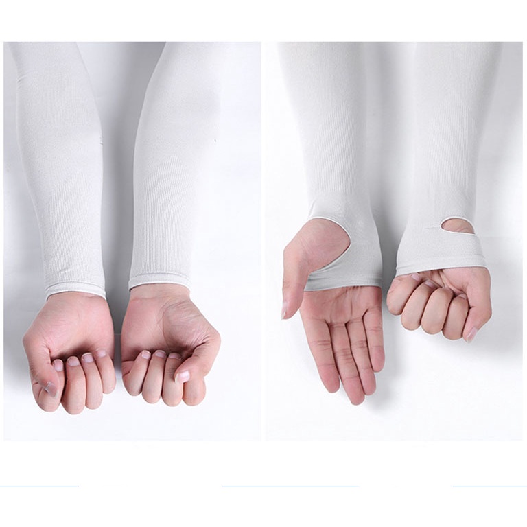 Manset Lengan Panjang Bahan Spandex/Hand Sock Anti UV/Sarung Lengan Olahraga/Menyetir