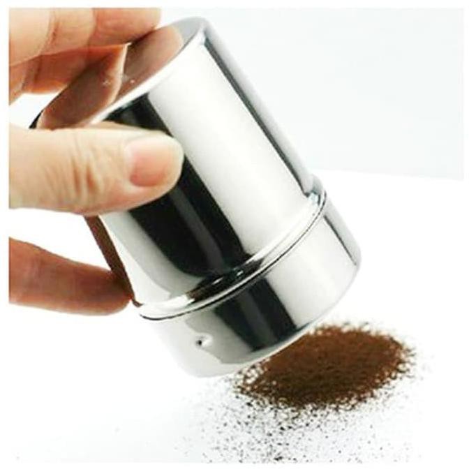 

Cacao Mesh Shaker Chocolate Penabur Bumbu Coklat Bubuk Latte Art Baris