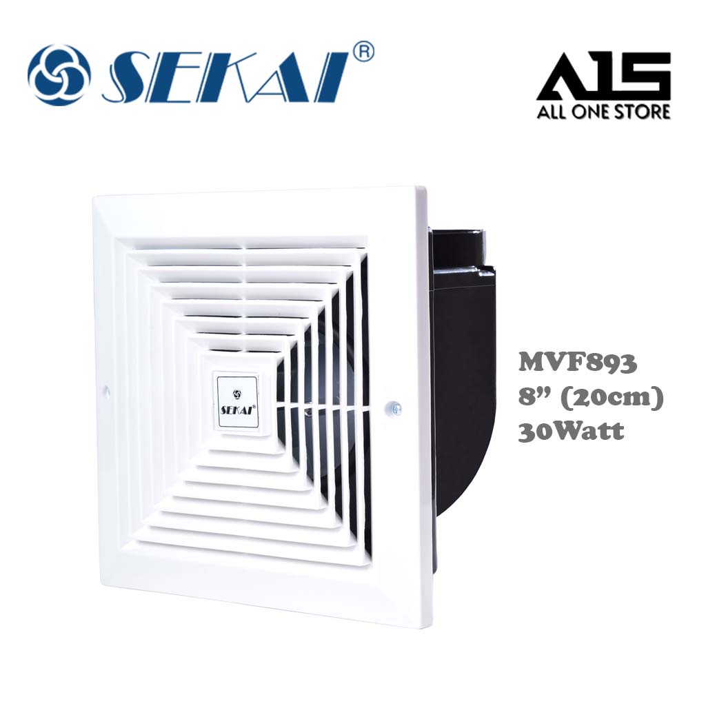 Kipas Exhaust Plafon Sekai 8 inch / Sekai MVF893 – Ceiling Exhaust 8 inch