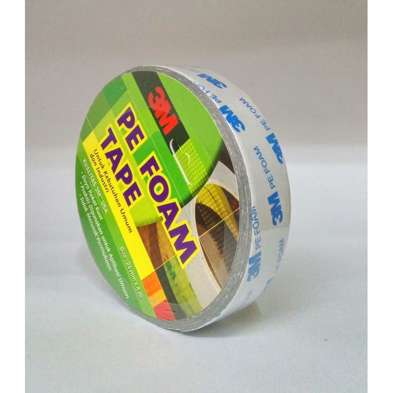 DOUBLE TAPE 3M DOUBLE SIDED Polyethylene PE Foam Tape 24 mm x 4 M DOUBLE TAPE BUSA 3M DOUBLE TIP