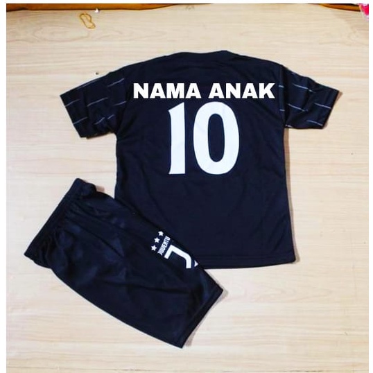 baju kaos bola anak setelan baju bola juvehitam