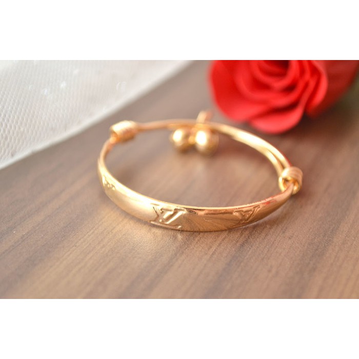 Gelang Tangan Anak Bayi Lv Lapis Emas