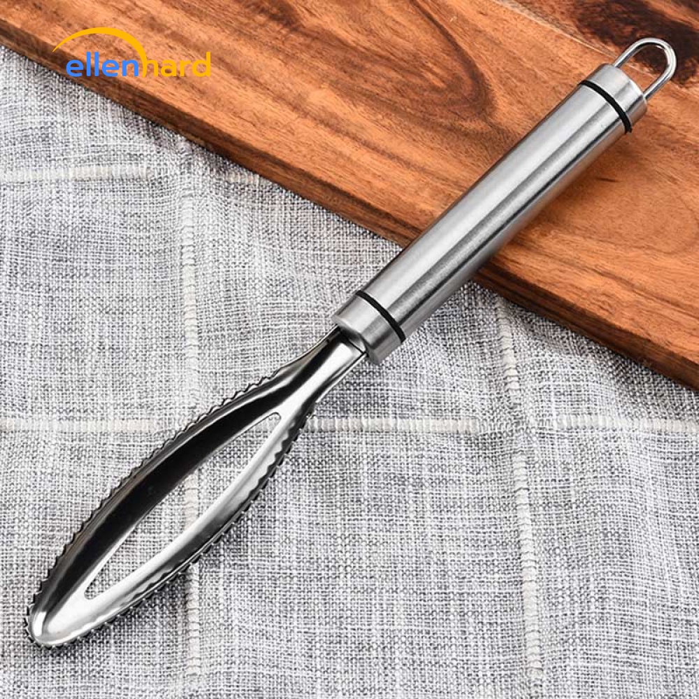 Peeler Pembersih Sisik Ikan Alat Pengupas Sisik Ikan Fish Scale Scraper Stainless