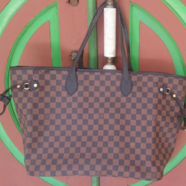 Tas LV Neverfull Damier matang Kw 1 preloved