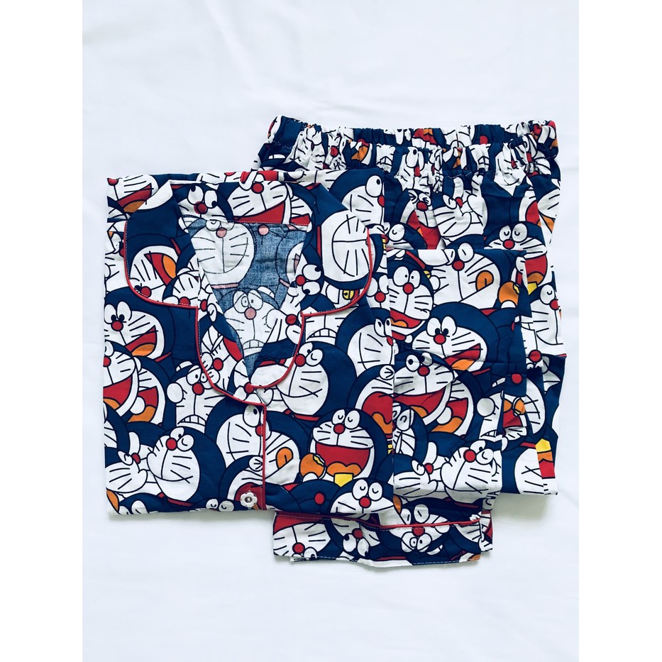 baju tidur piyama dewasa doraemon celana panjang 144