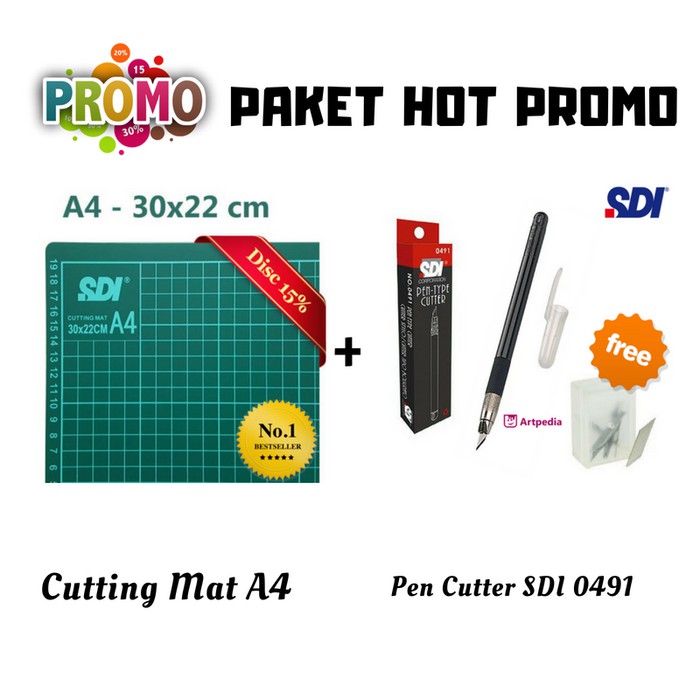 

Stok Ready Paket Cutting Mat A4 Pen Cutter Murah