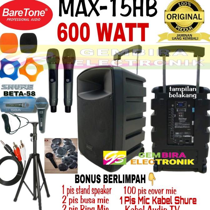 Speaker Spiker Portable Meeting BARETONE MAX15HB MAX 15HB MAX 15 HB Termurah