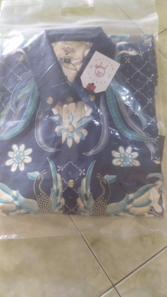 Kemeja Batik Walik Navy - Lengan Panjang & Pendek - Sabang To Merauke