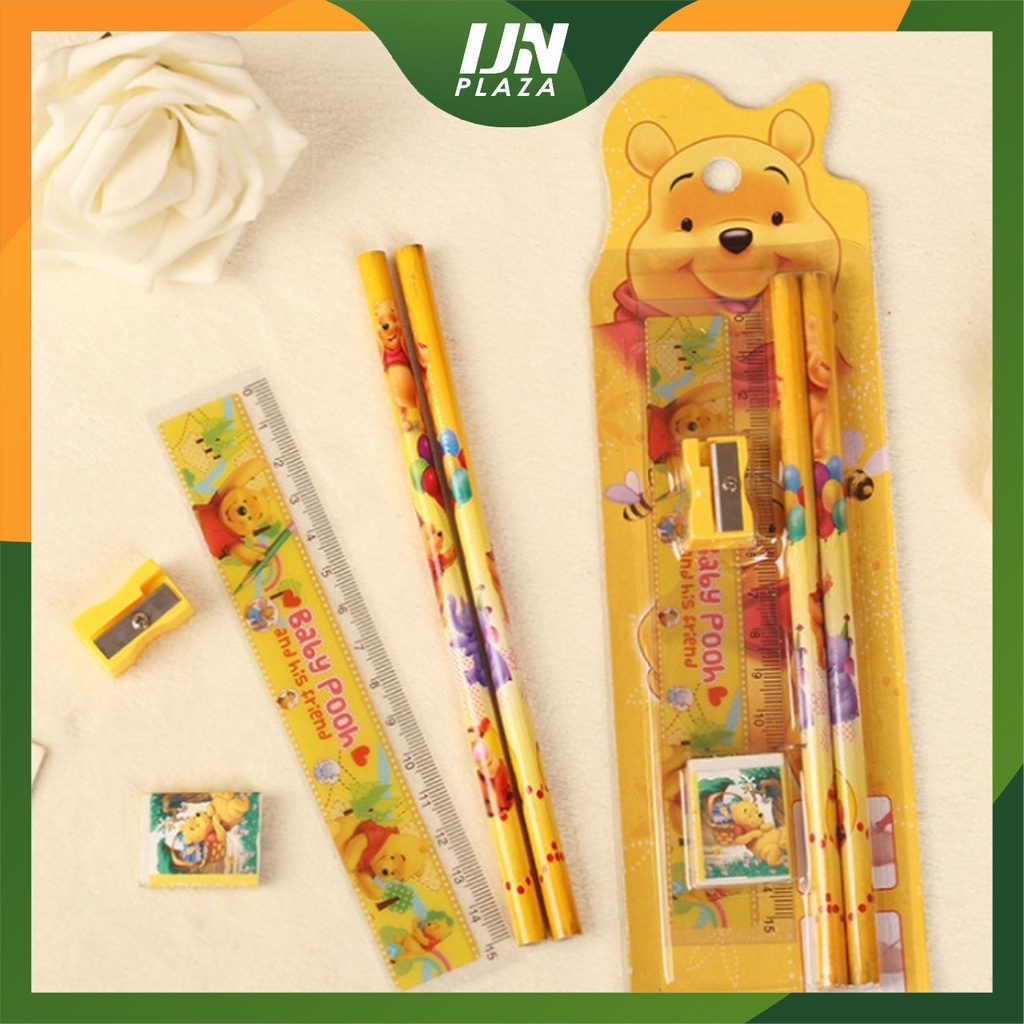 ❤ IJN ❤ SET ALAT TULIS SEKOLAH 5 in 1 KARAKTER LUCU / MINI STATIONERY